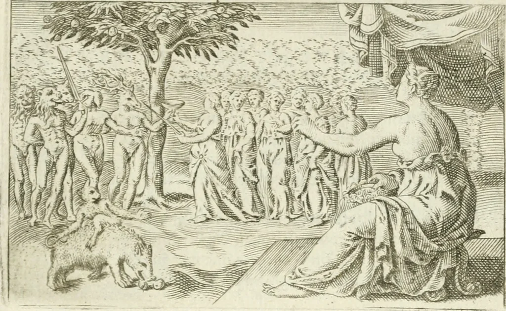 An illustration from Iani Iacobi Boissardi Vesuntini Emblematum liber = Emblemes latins de I.I. Boissard, 1588, leaf 92