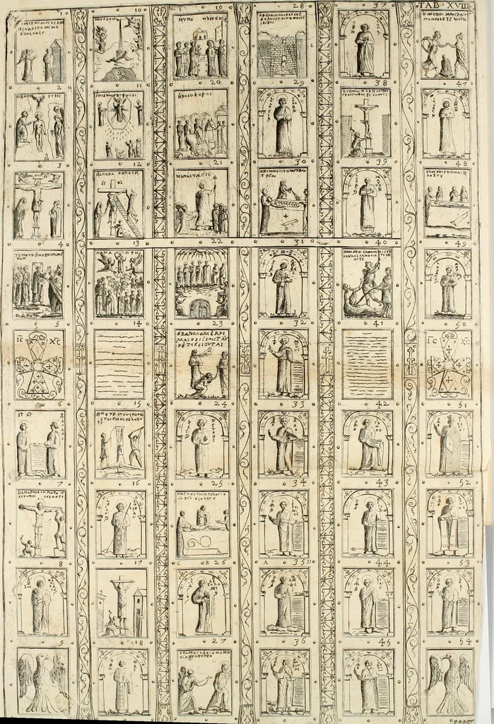 An illustration from Vetera monimenta : in quibus praecipuè musiva opera sacarum profanarumque aedium structura, ac nonnulli antiqui ritus, dissertationibus, iconibusque illustrantur, 1690, leaf 116