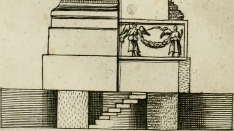 An illustration from Vetera monimenta : in quibus praecipuè musiva opera sacarum profanarumque aedium structura, ac nonnulli antiqui ritus, dissertationibus, iconibusque illustrantur, 1690, leaf 277