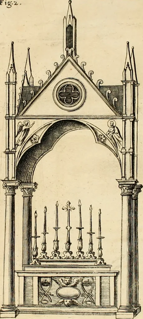 An illustration from Vetera monimenta : in quibus praecipuè musiva opera sacarum profanarumque aedium structura, ac nonnulli antiqui ritus, dissertationibus, iconibusque illustrantur, 1690, leaf 294