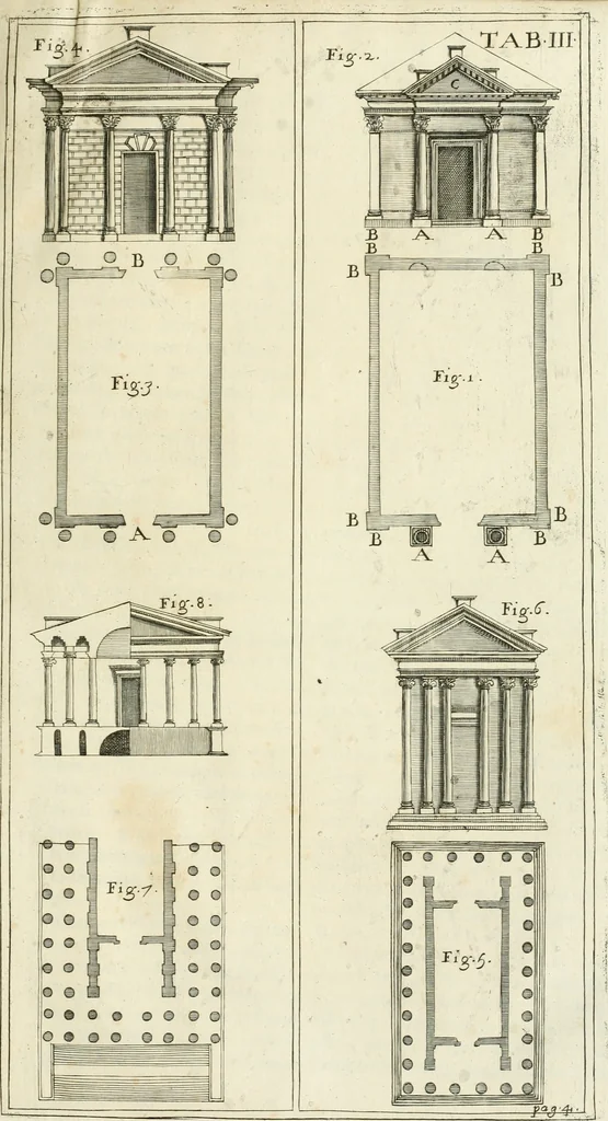 An illustration from Vetera monimenta : in quibus praecipuè musiva opera sacarum profanarumque aedium structura, ac nonnulli antiqui ritus, dissertationibus, iconibusque illustrantur, 1690, leaf 36