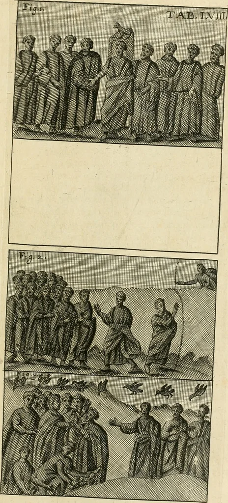 An illustration from Vetera monimenta : in quibus praecipuè musiva opera sacarum profanarumque aedium structura, ac nonnulli antiqui ritus, dissertationibus, iconibusque illustrantur, 1690, leaf 360