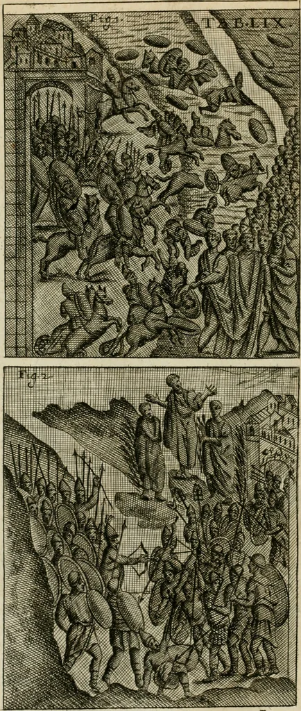 An illustration from Vetera monimenta : in quibus praecipuè musiva opera sacarum profanarumque aedium structura, ac nonnulli antiqui ritus, dissertationibus, iconibusque illustrantur, 1690, leaf 365