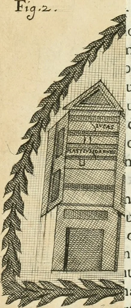 An illustration from Vetera monimenta : in quibus praecipuè musiva opera sacarum profanarumque aedium structura, ac nonnulli antiqui ritus, dissertationibus, iconibusque illustrantur, 1690, leaf 386