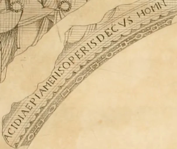 An illustration from Vetera monimenta : in quibus praecipuè musiva opera sacarum profanarumque aedium structura, ac nonnulli antiqui ritus, dissertationibus, iconibusque illustrantur, 1690, leaf 395