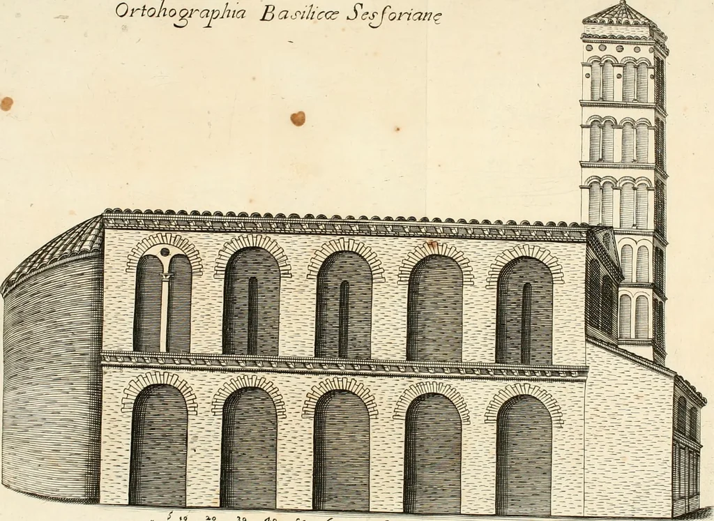 An illustration from Vetera monimenta : in quibus praecipuè musiva opera sacarum profanarumque aedium structura, ac nonnulli antiqui ritus, dissertationibus, iconibusque illustrantur, 1690, leaf 44