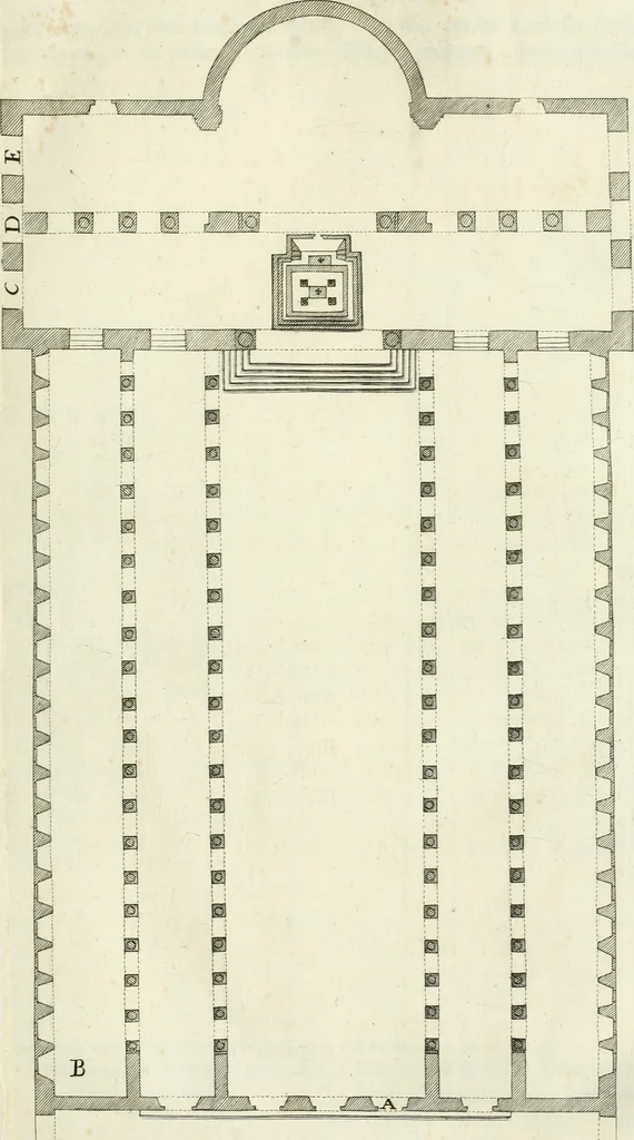 An illustration from Vetera monimenta : in quibus praecipuè musiva opera sacarum profanarumque aedium structura, ac nonnulli antiqui ritus, dissertationibus, iconibusque illustrantur, 1690, leaf 48