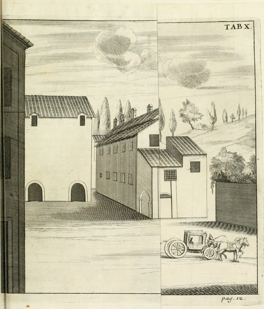 An illustration from Vetera monimenta : in quibus praecipuè musiva opera sacarum profanarumque aedium structura, ac nonnulli antiqui ritus, dissertationibus, iconibusque illustrantur, 1690, leaf 58
