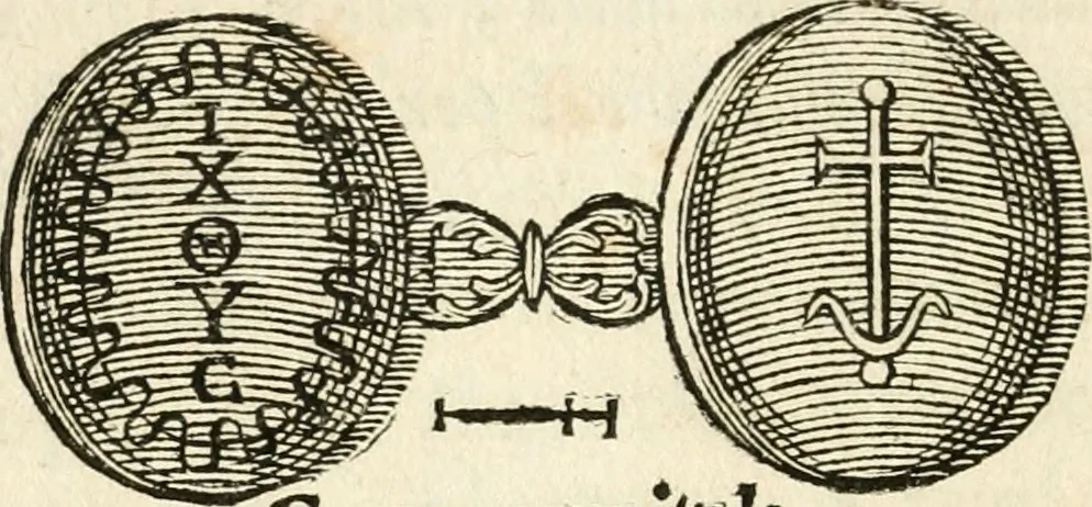 An illustration from Veteris gemmae ad Christianum usum exscalptae brevis explanatio ad academicos Etruscos Cortonenses, 1732, leaf 137