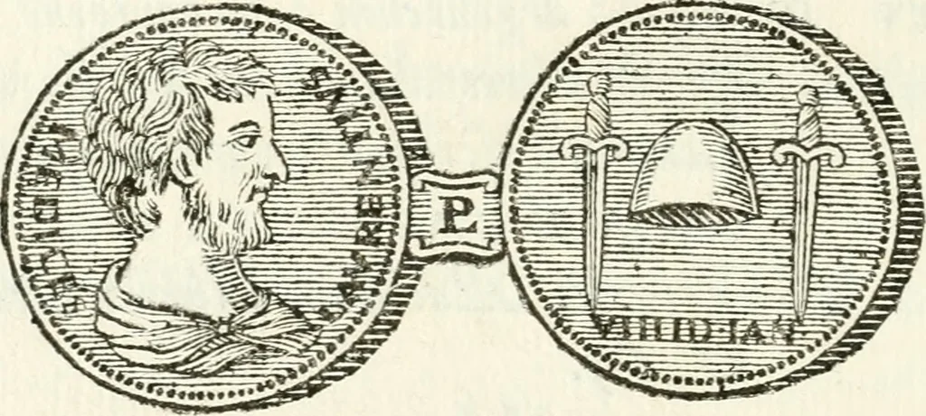 An illustration from Veteris gemmae ad Christianum usum exscalptae brevis explanatio ad academicos Etruscos Cortonenses, 1732, leaf 183