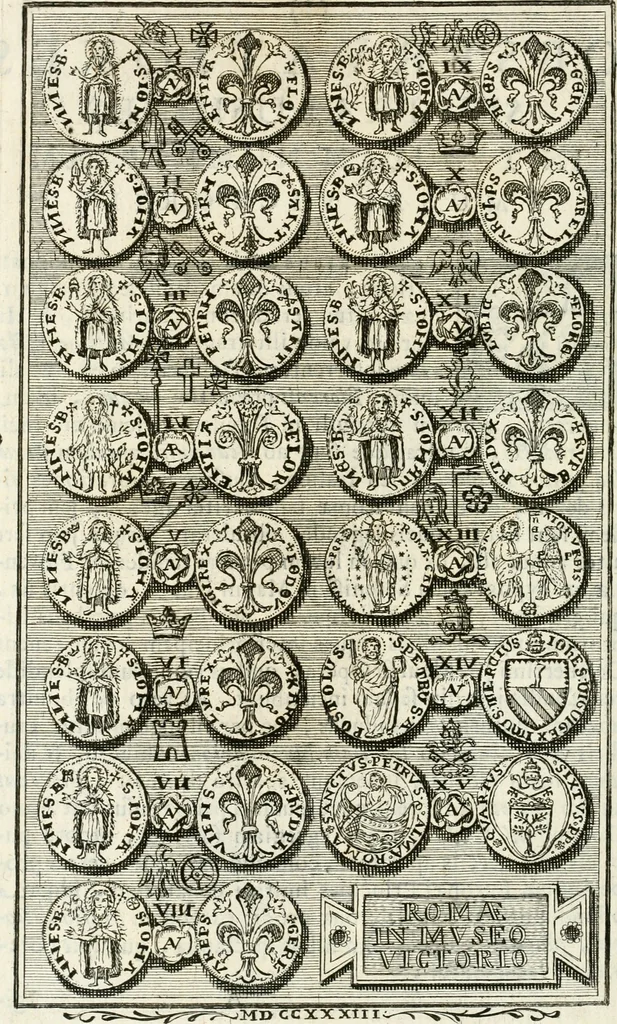 An illustration from Veteris gemmae ad Christianum usum exscalptae brevis explanatio ad academicos Etruscos Cortonenses, 1732, leaf 23
