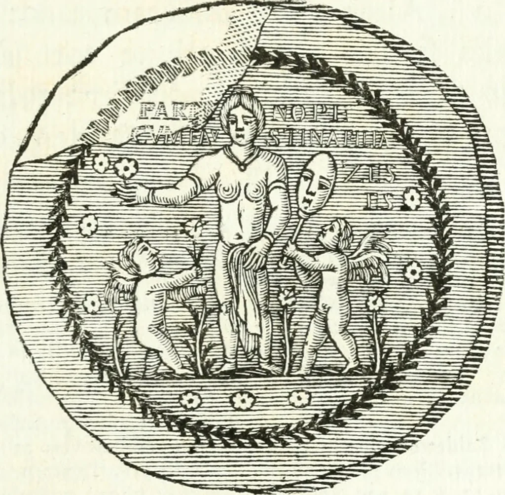 An illustration from Veteris gemmae ad Christianum usum exscalptae brevis explanatio ad academicos Etruscos Cortonenses, 1732, leaf 230
