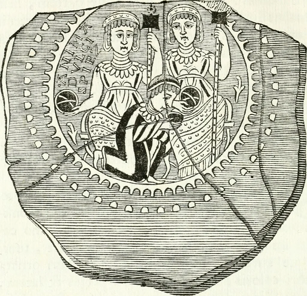 An illustration from Veteris gemmae ad Christianum usum exscalptae brevis explanatio ad academicos Etruscos Cortonenses, 1732, leaf 233