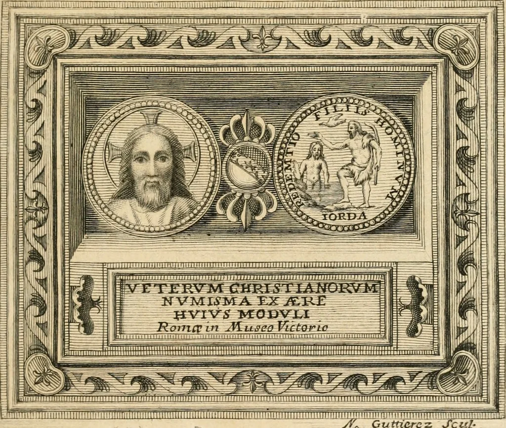 An illustration from Veteris gemmae ad Christianum usum exscalptae brevis explanatio ad academicos Etruscos Cortonenses, 1732, leaf 30