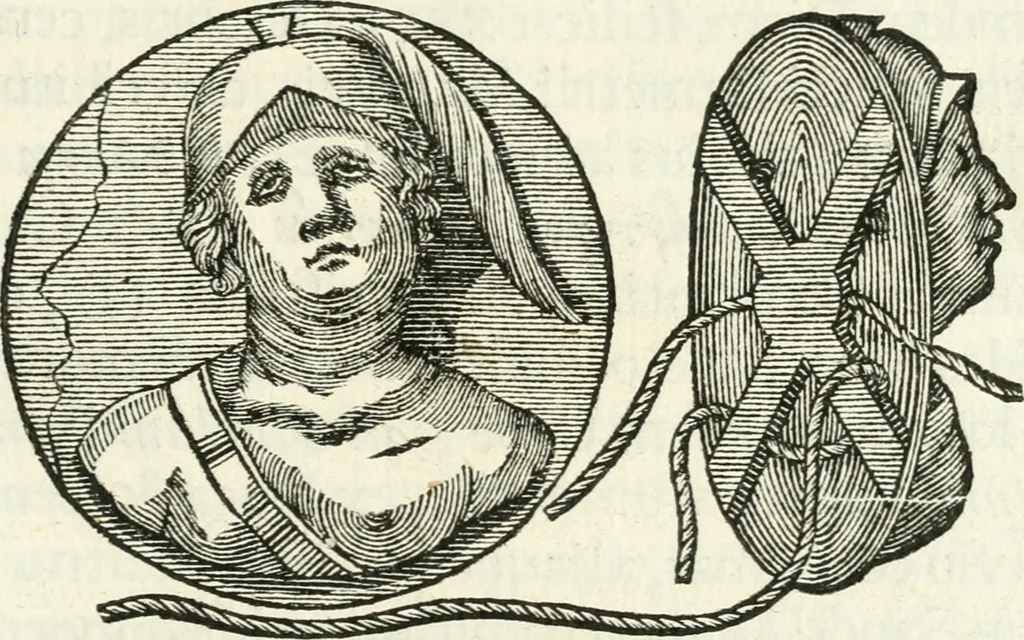 An illustration from Veteris gemmae ad Christianum usum exscalptae brevis explanatio ad academicos Etruscos Cortonenses, 1732, leaf 378