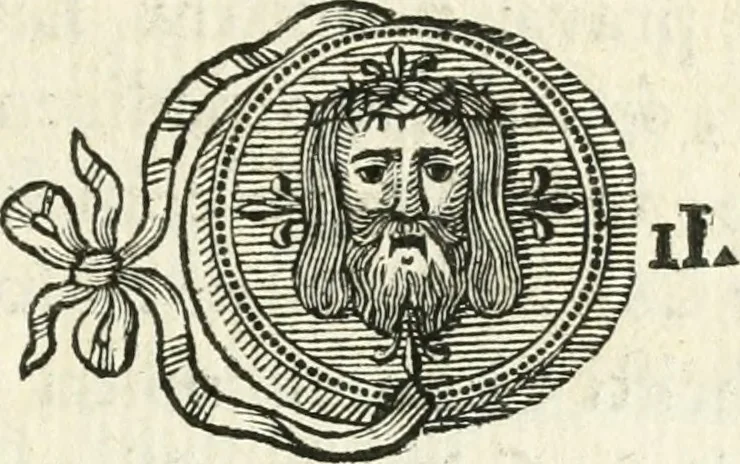 An illustration from Veteris gemmae ad Christianum usum exscalptae brevis explanatio ad academicos Etruscos Cortonenses, 1732, leaf 80