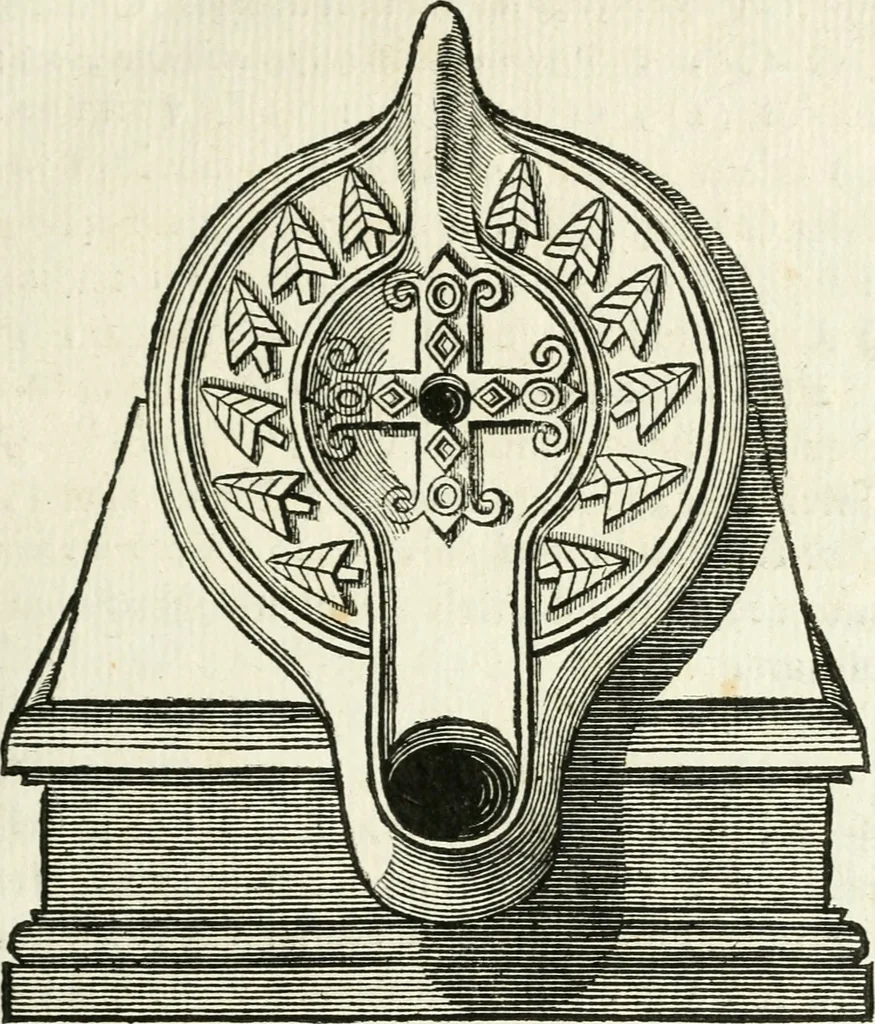 An illustration from Veteris gemmae ad Christianum usum exscalptae brevis explanatio ad academicos Etruscos Cortonenses, 1732, leaf 82