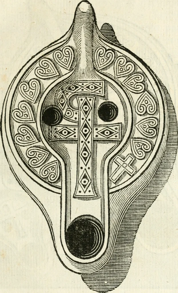 An illustration from Veteris gemmae ad Christianum usum exscalptae brevis explanatio ad academicos Etruscos Cortonenses, 1732, leaf 98