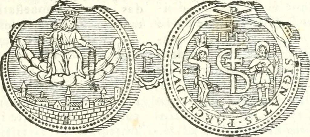 An illustration from Veteris gemmae ad Christianum usum exscalptae brevis explanatio ad academicos Etruscos Cortonenses, 1732, leaf 138