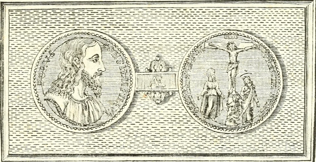An illustration from Veteris gemmae ad Christianum usum exscalptae brevis explanatio ad academicos Etruscos Cortonenses, 1732, leaf 188