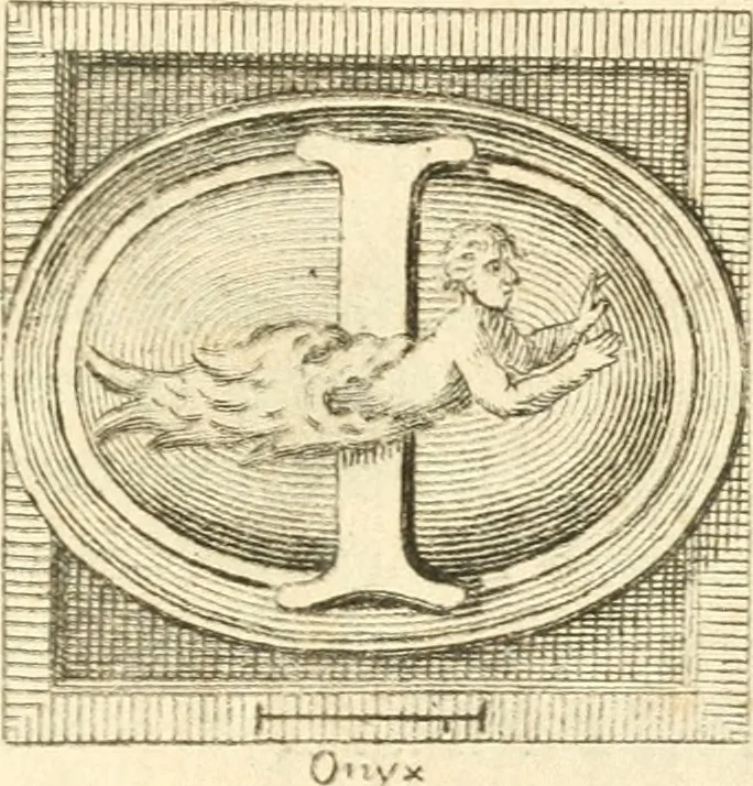 An illustration from Veteris gemmae ad Christianum usum exscalptae brevis explanatio ad academicos Etruscos Cortonenses, 1732, leaf 252