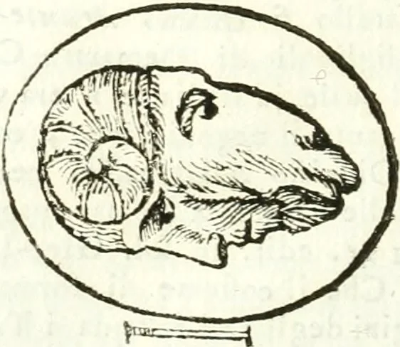 An illustration from Veteris gemmae ad Christianum usum exscalptae brevis explanatio ad academicos Etruscos Cortonenses, 1732, leaf 423