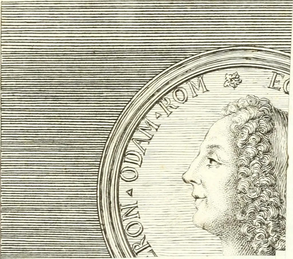An illustration from Veteris gemmae ad Christianum usum exscalptae brevis explanatio ad academicos Etruscos Cortonenses, 1732, leaf 52