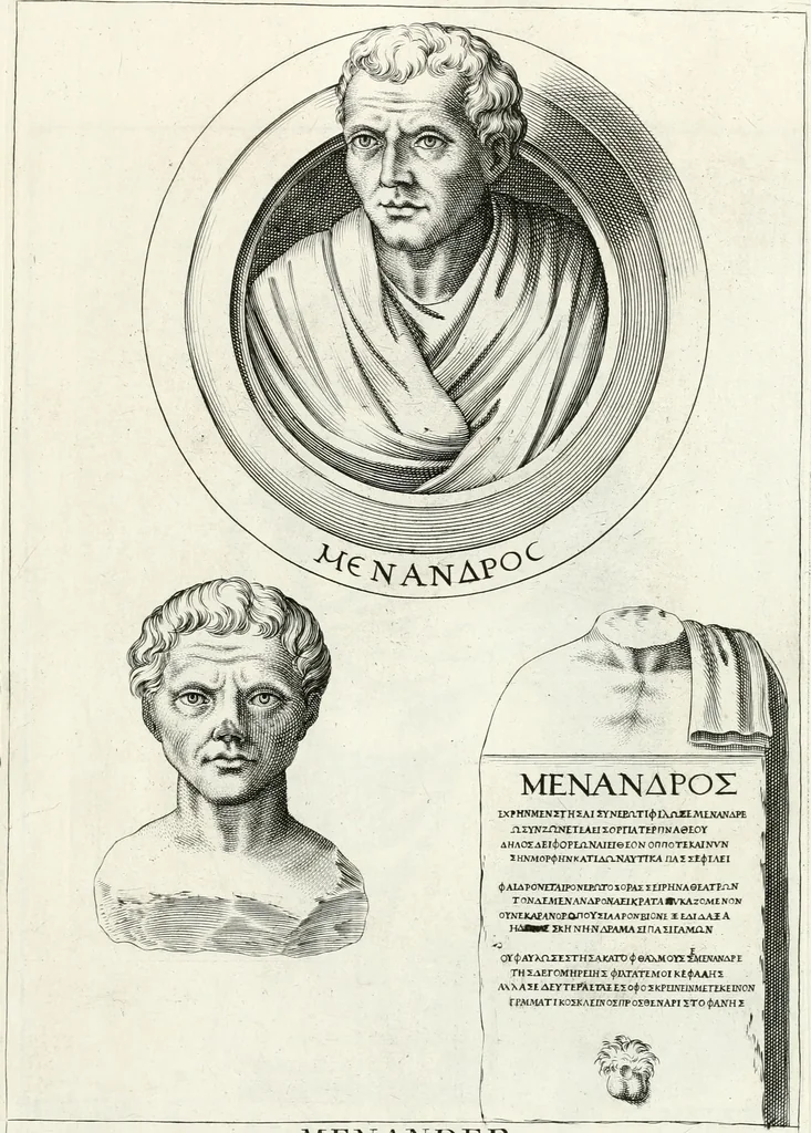 An illustration from Veterum illustrium philosophorum, poetarum, rhetorum, et oratorum imagines : ex vetustis nummis, gemmis, hermis, marmoribus, alijsque antiquis monumentis desumptae, 1685, leaf 146