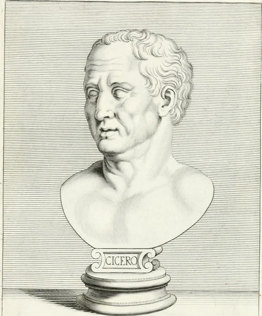 An illustration from Veterum illustrium philosophorum, poetarum, rhetorum, et oratorum imagines : ex vetustis nummis, gemmis, hermis, marmoribus, alijsque antiquis monumentis desumptae, 1685, leaf 208