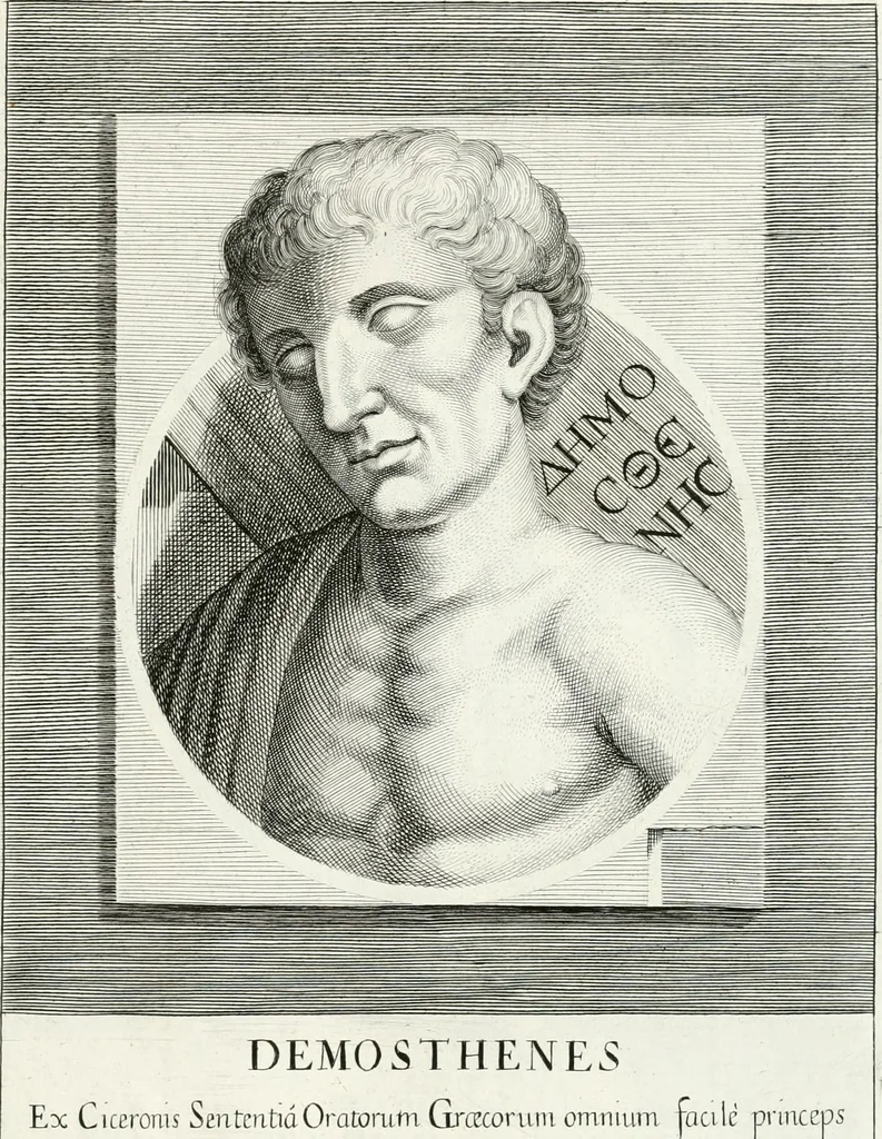 An illustration from Veterum illustrium philosophorum, poetarum, rhetorum, et oratorum imagines : ex vetustis nummis, gemmis, hermis, marmoribus, alijsque antiquis monumentis desumptae, 1685, leaf 212