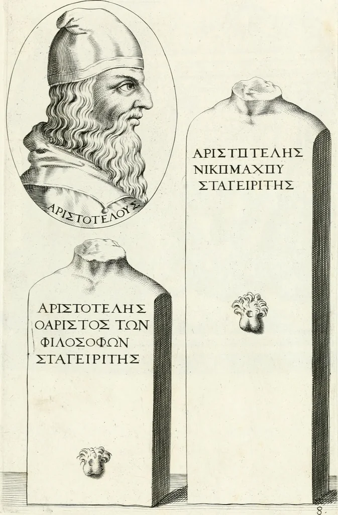 An illustration from Veterum illustrium philosophorum, poetarum, rhetorum, et oratorum imagines : ex vetustis nummis, gemmis, hermis, marmoribus, alijsque antiquis monumentis desumptae, 1685, leaf 30