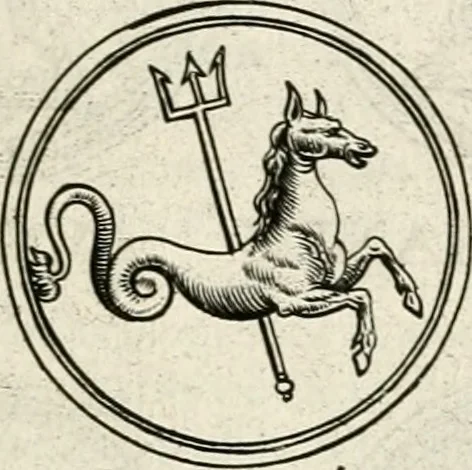 An illustration from Veterum Romanorum Religio castrametatio, disciplina militaris ut & balneae ex antiquis numismatibus & lapidibus demonstrata, 1686, leaf 104