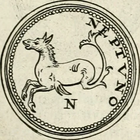 An illustration from Veterum Romanorum Religio castrametatio, disciplina militaris ut & balneae ex antiquis numismatibus & lapidibus demonstrata, 1686, leaf 104