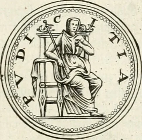 An illustration from Veterum Romanorum Religio castrametatio, disciplina militaris ut & balneae ex antiquis numismatibus & lapidibus demonstrata, 1686, leaf 112