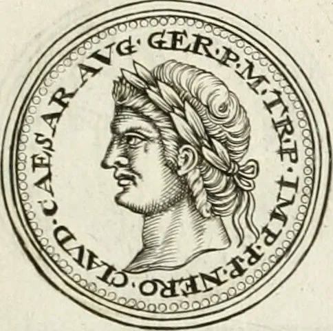 An illustration from Veterum Romanorum Religio castrametatio, disciplina militaris ut & balneae ex antiquis numismatibus & lapidibus demonstrata, 1686, leaf 182