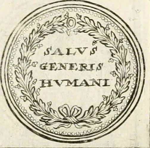 An illustration from Veterum Romanorum Religio castrametatio, disciplina militaris ut & balneae ex antiquis numismatibus & lapidibus demonstrata, 1686, leaf 184