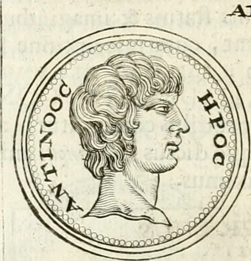 An illustration from Veterum Romanorum Religio castrametatio, disciplina militaris ut & balneae ex antiquis numismatibus & lapidibus demonstrata, 1686, leaf 205