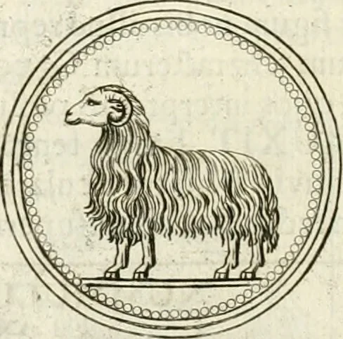 An illustration from Veterum Romanorum Religio castrametatio, disciplina militaris ut & balneae ex antiquis numismatibus & lapidibus demonstrata, 1686, leaf 205