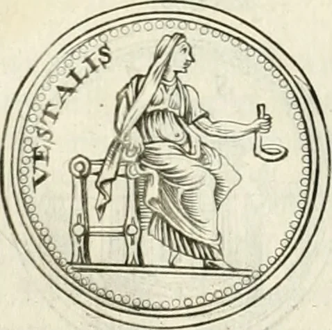 An illustration from Veterum Romanorum Religio castrametatio, disciplina militaris ut & balneae ex antiquis numismatibus & lapidibus demonstrata, 1686, leaf 207