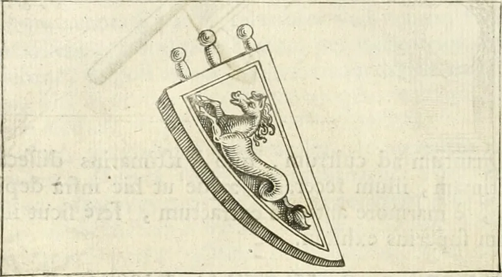 An illustration from Veterum Romanorum Religio castrametatio, disciplina militaris ut & balneae ex antiquis numismatibus & lapidibus demonstrata, 1686, leaf 277