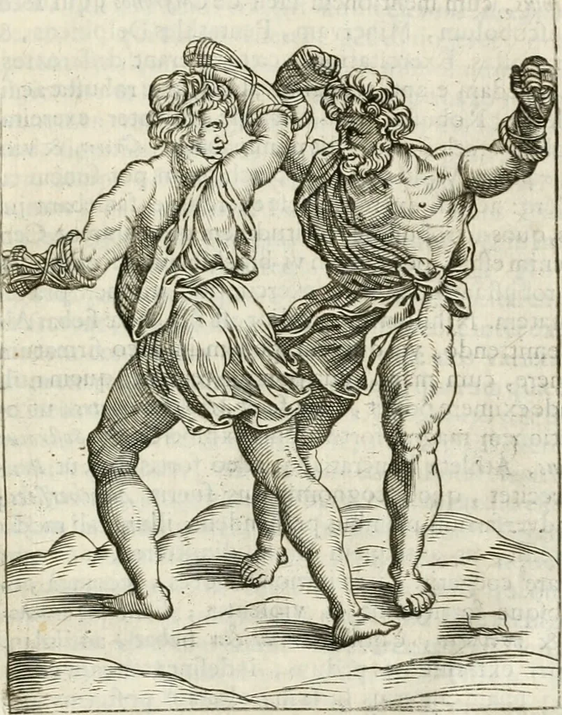 An illustration from Veterum Romanorum Religio castrametatio, disciplina militaris ut & balneae ex antiquis numismatibus & lapidibus demonstrata, 1686, leaf 434