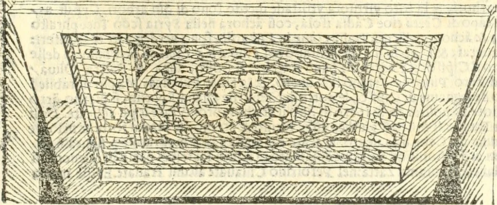 An illustration from Vetrvvio con il svo comento et figvre, 1536, leaf 136