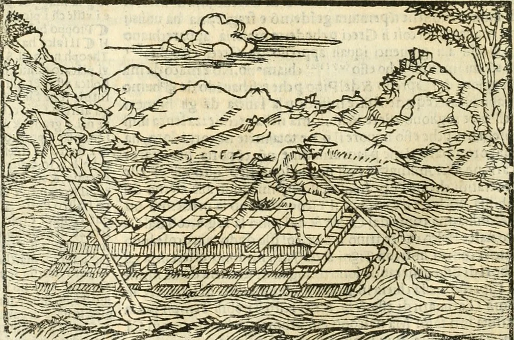 An illustration from Vetrvvio con il svo comento et figvre, 1536, leaf 137
