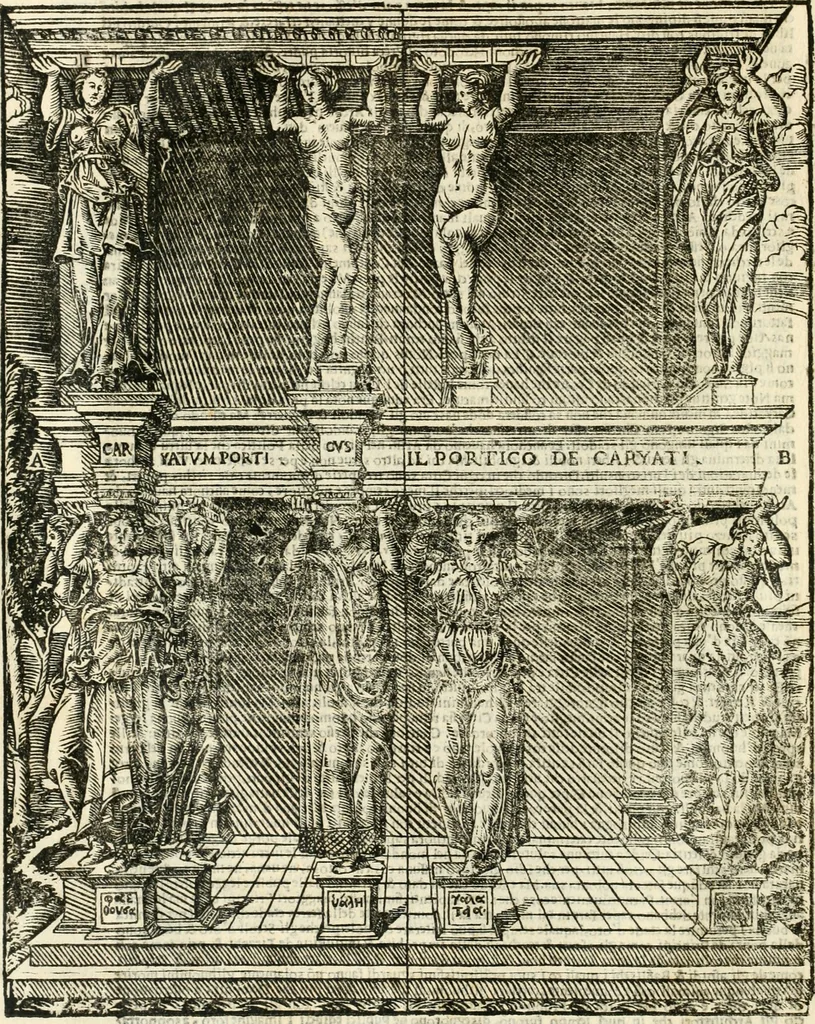 An illustration from Vetrvvio con il svo comento et figvre, 1536, leaf 25