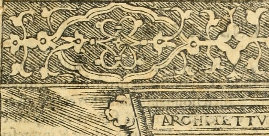 An illustration from Vetrvvio con il svo comento et figvre, 1536, leaf 4
