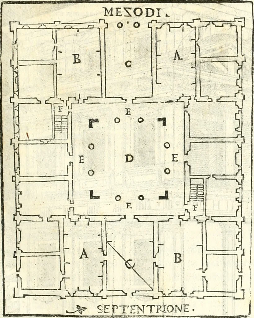 An illustration from Vetrvvio con il svo comento et figvre, 1536, leaf 46