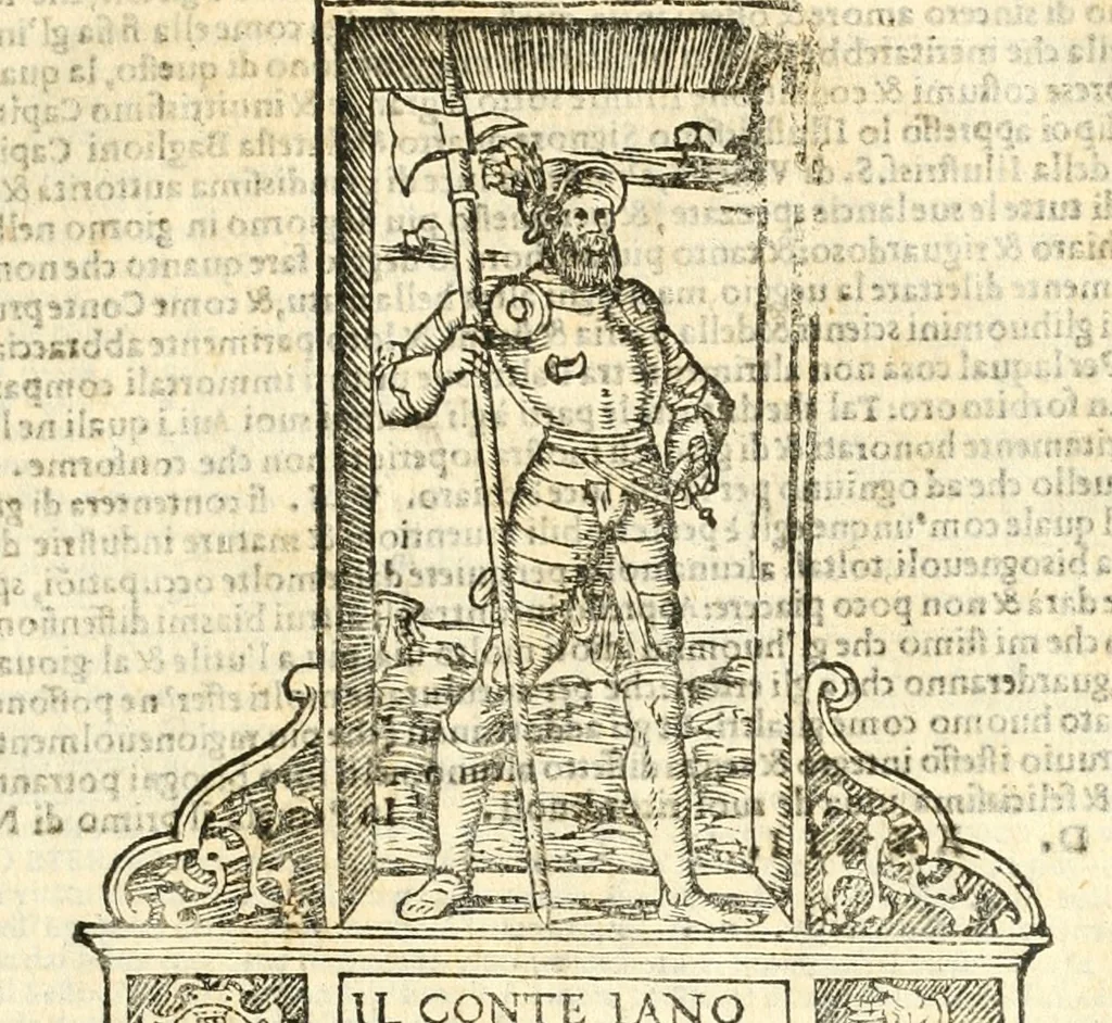 An illustration from Vetrvvio con il svo comento et figvre, 1536, leaf 6