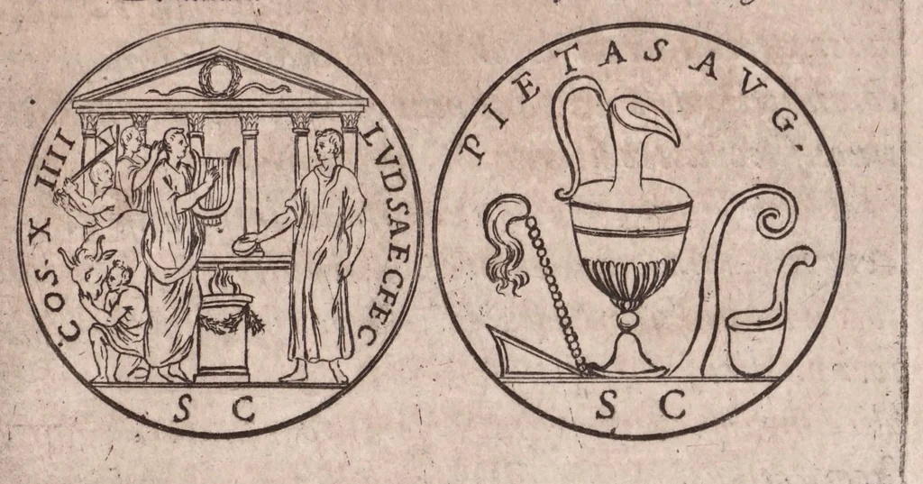 An illustration from Vetustalia, seu, Vetustatis admiranda, 1664, leaf 189