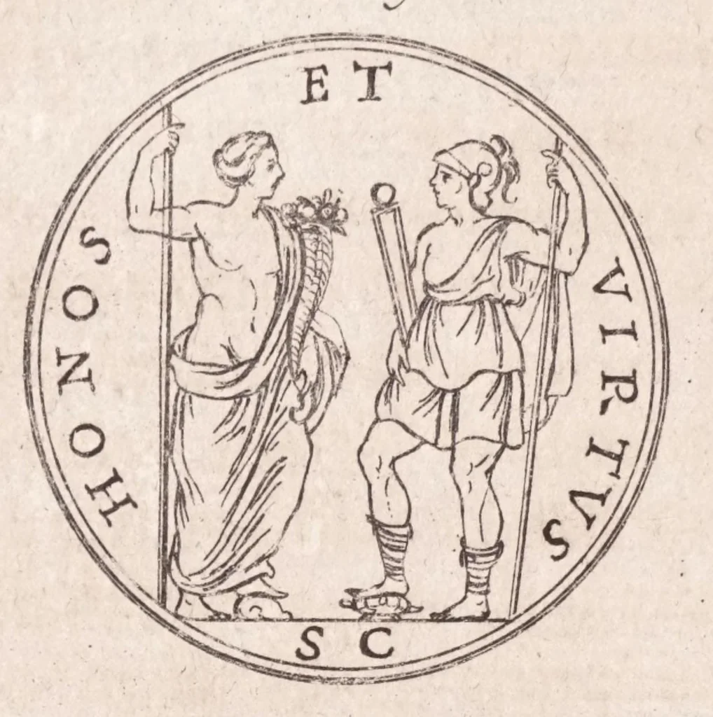An illustration from Vetustalia, seu, Vetustatis admiranda, 1664, leaf 210