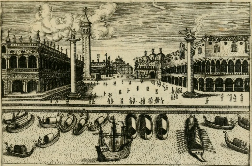 An illustration from Vetvstissimae tabvlae aeneae sacris aegyptiorum simulachris coelatae accurata explicatio : in qua antiquissimarum superstitionum origines, progressiones, ritus ad barbaram, graecam, romanamque historiam illustrandam enarrantur, & multa scriptorum veterum loca qua explanantur, qua emendantur, 1605, leaf 8